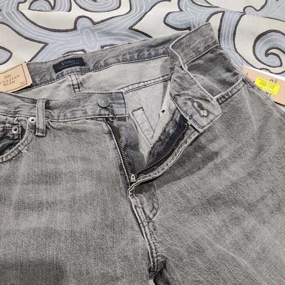 SOLD!!! Polo Ralph Lauren  Men’s Sullivan Slim Distressed Jeanns - Grey - 34×32 - Picture 4 of 12